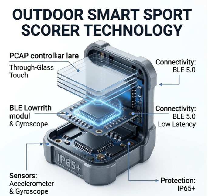 Outdoor Smart Sports Scoring Sensors Outdoor Smart Sports Scoring Sensors