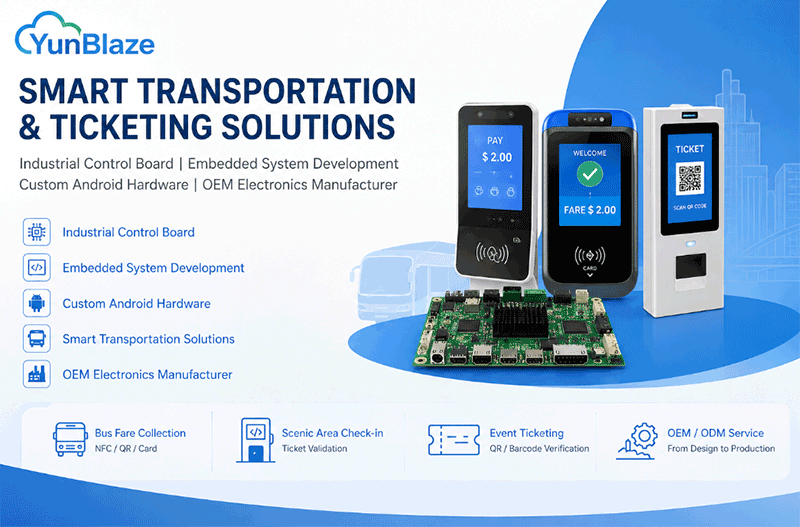 embedded android board for ticketing machine