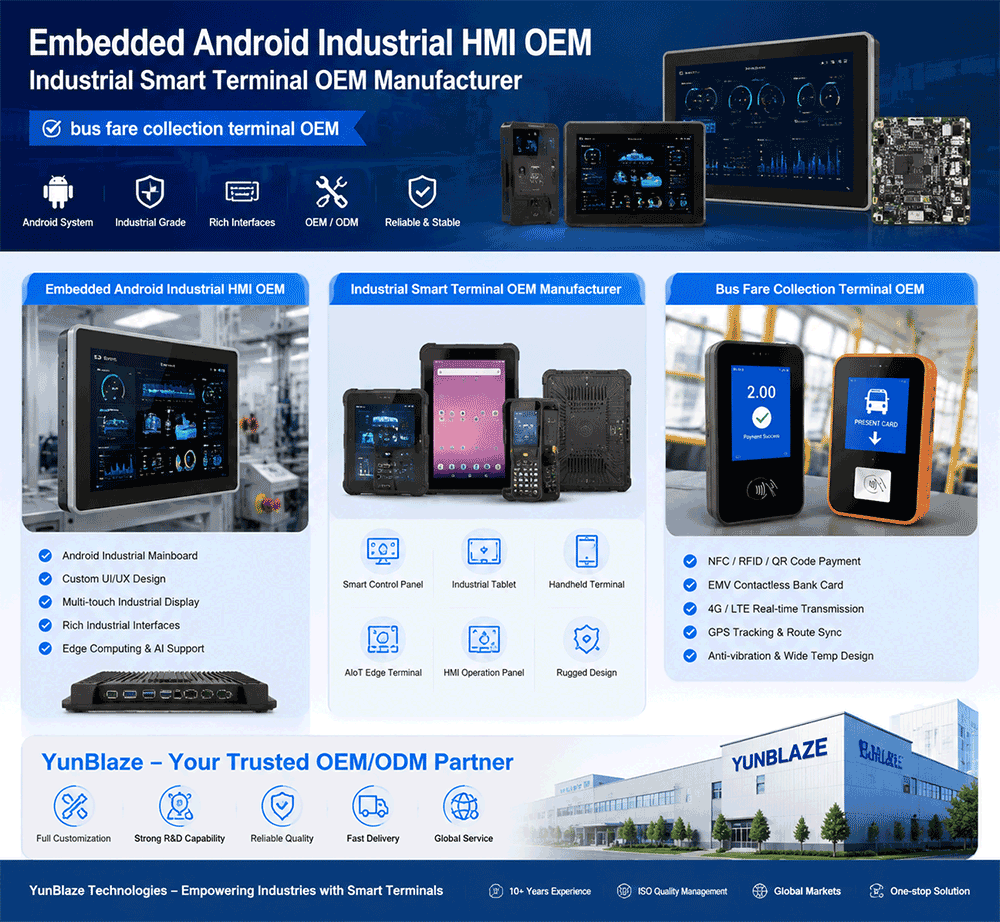 Embedded Android Industrial HMI OEM