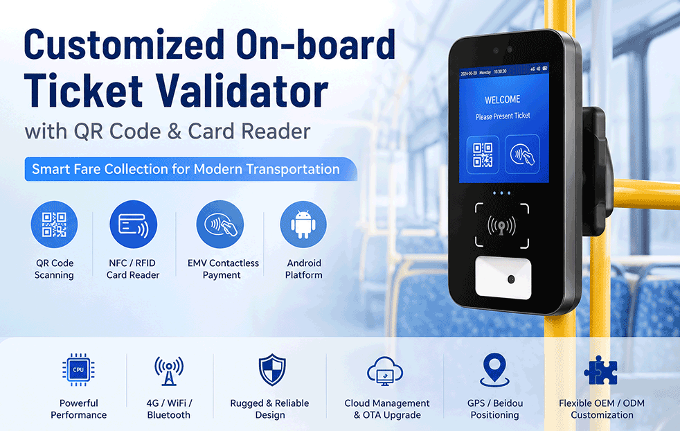 Android Ticket Validator Manufacturer | RFID & QR Terminals Android Ticket Validator Manufacturer | RFID & QR Terminals