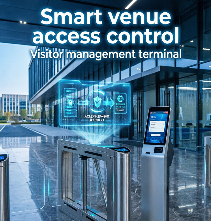 Smart venue access control ,Visitor management terminal