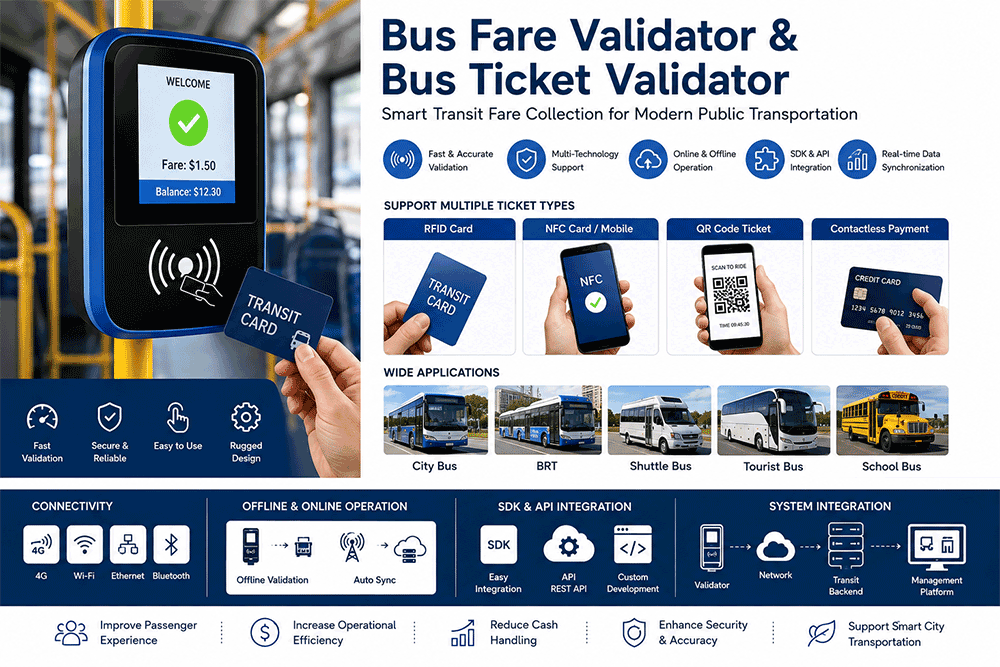 Bus Fare Validator & Bus Ticket Validator for Modern Public Transportation
