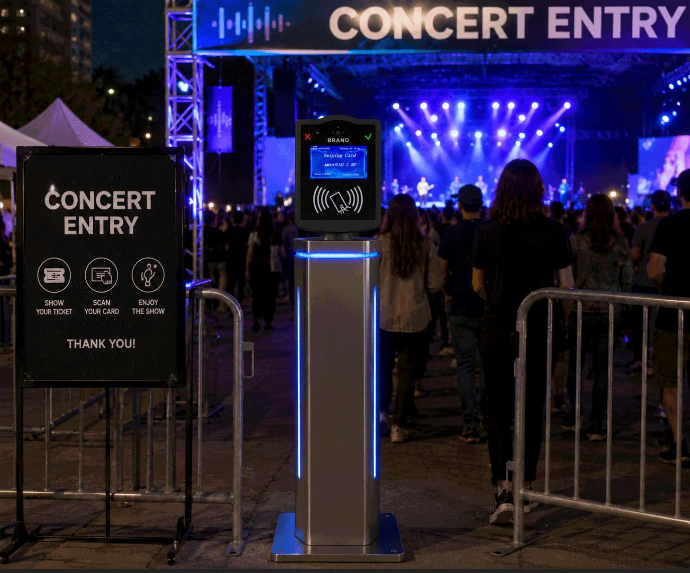 Custom NFC Access Control Terminal for Sports Viewing Centres