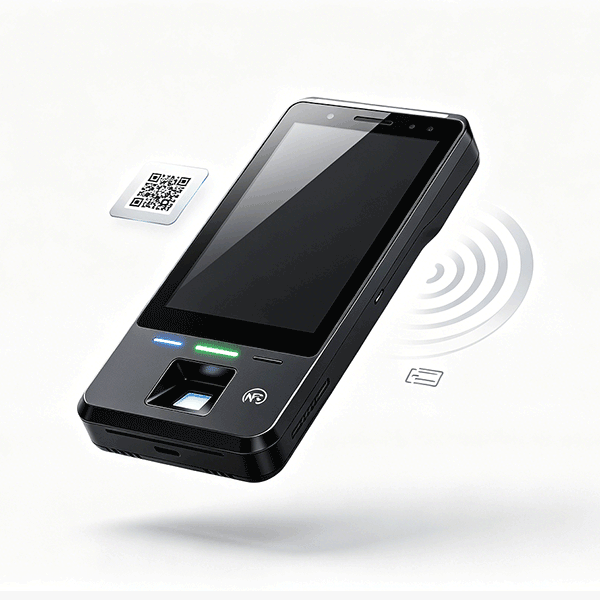 Industrial Android Access Control & Ticketing Terminal | NFC RFID QR Code Kiosk